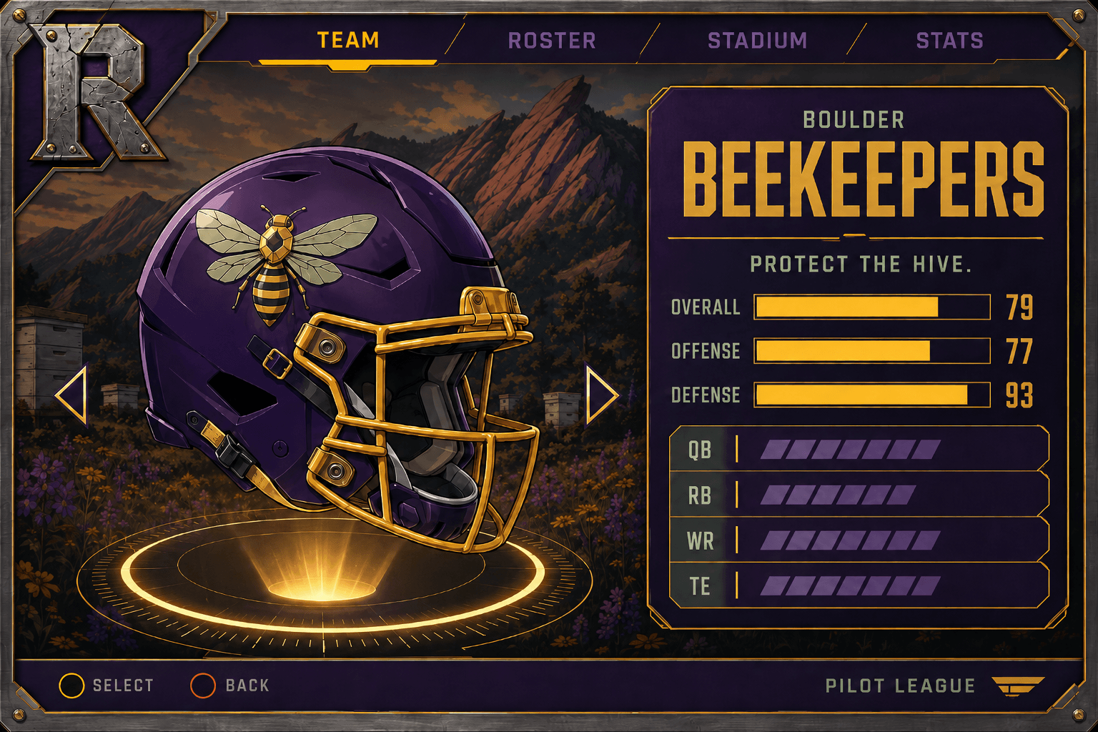 Boulder Beekeepers team card