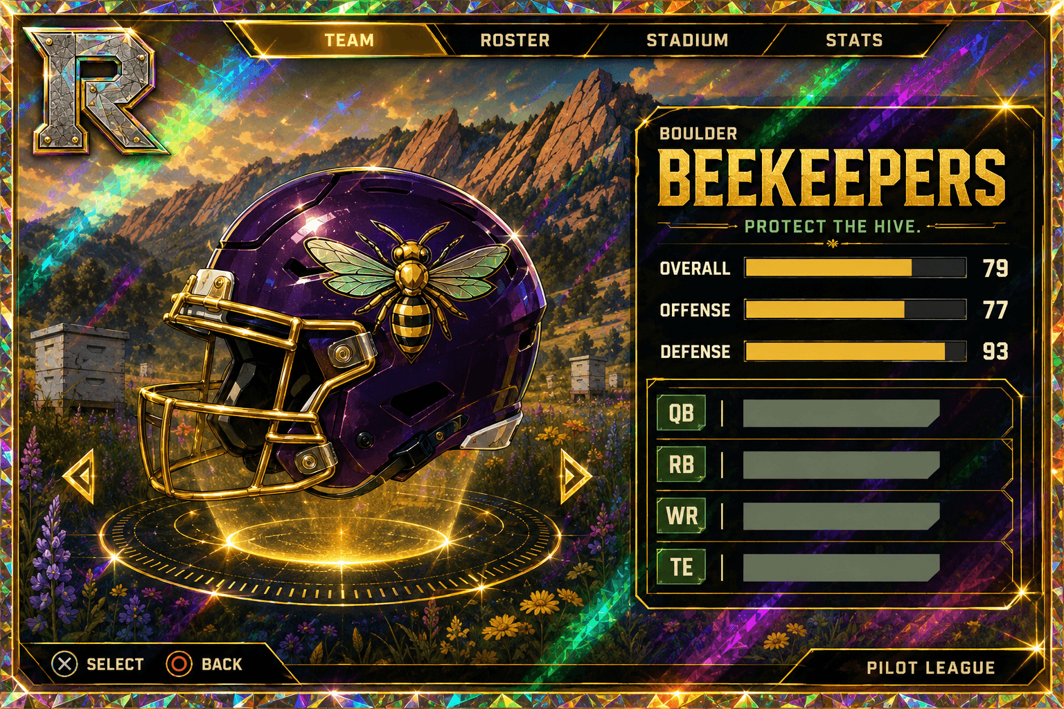 Boulder Beekeepers team card — Tier 3