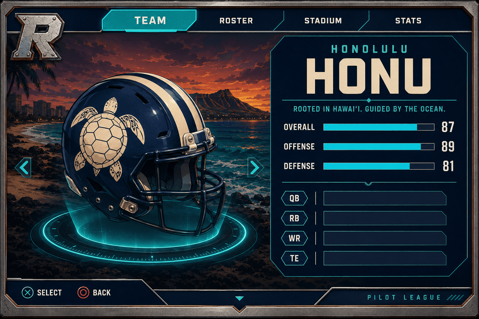 Honolulu Honu team card