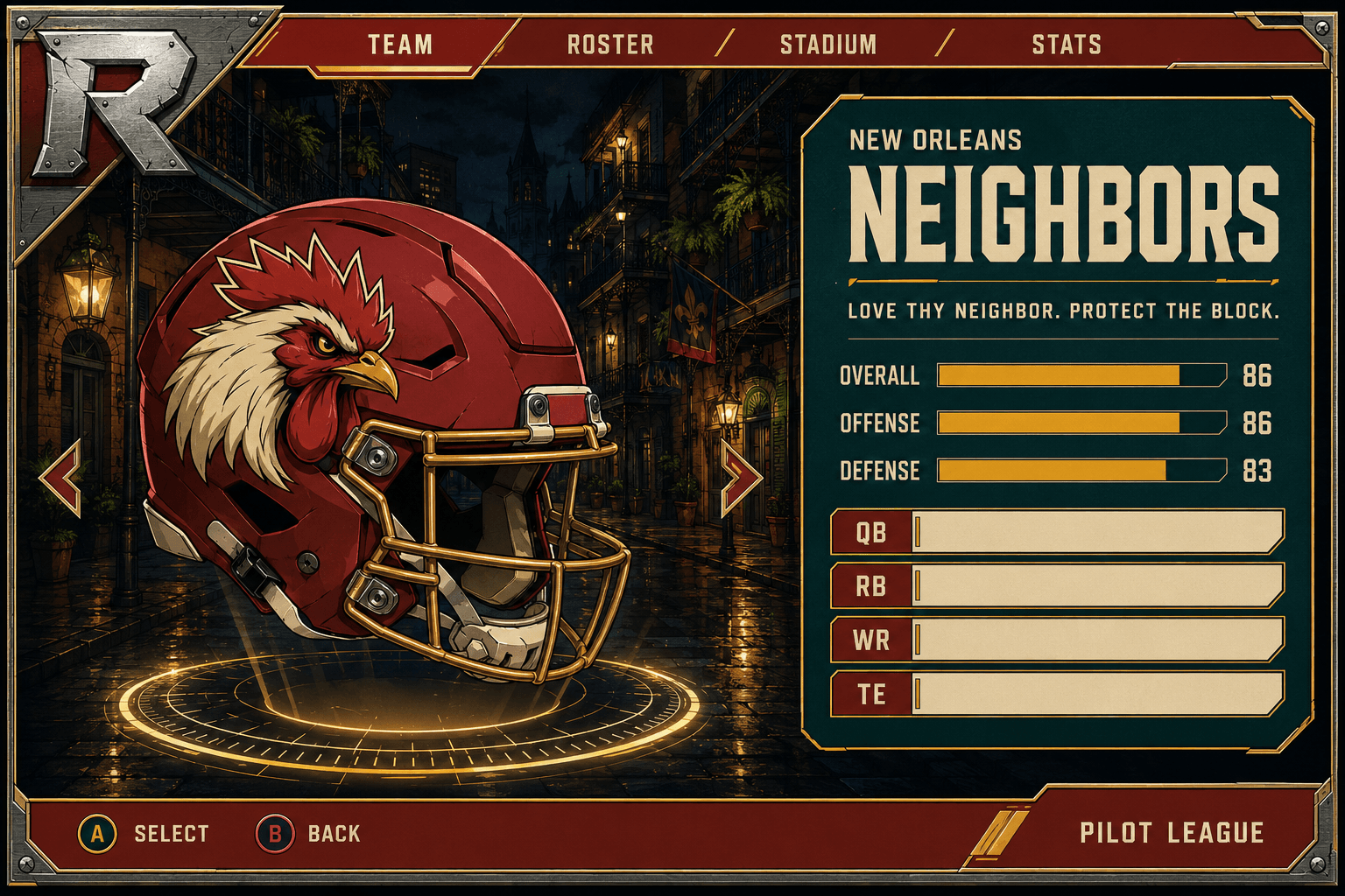 New Orleans Neighbors team card