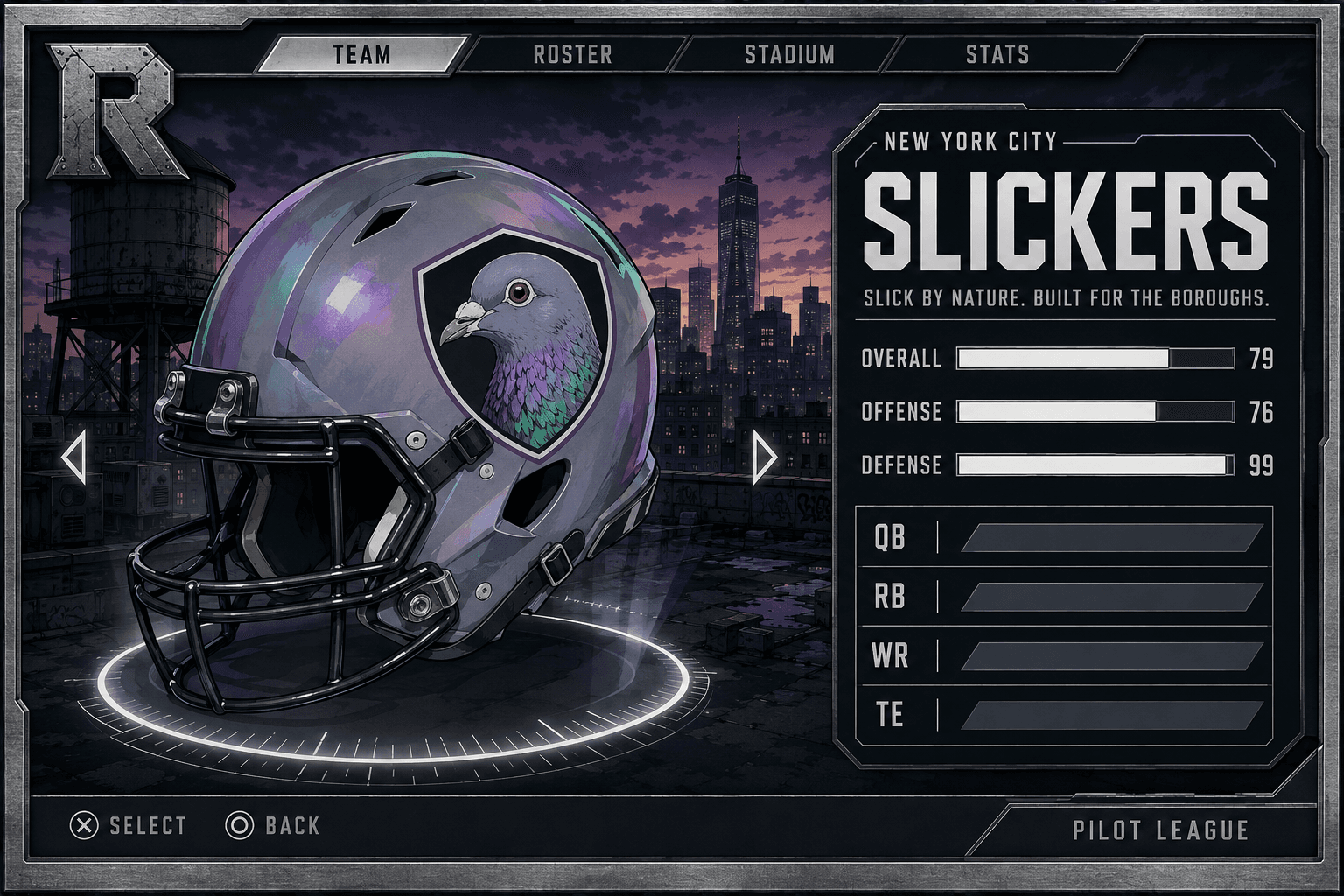 New York City Slickers team card — Tier 1